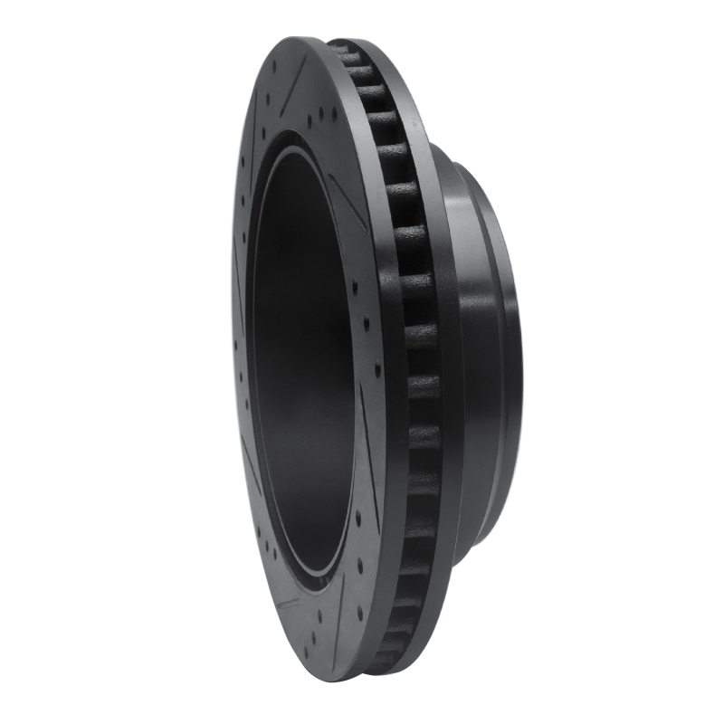 Ford E-150 Brake Rotor (1) - Rear Right - R1 Concepts - Drilled & Slotted - Black - `08-`25